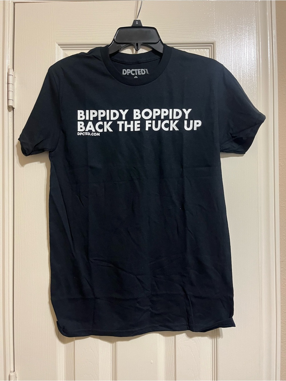 Black Graphic Tee - "Bippidy Boppidy Back"